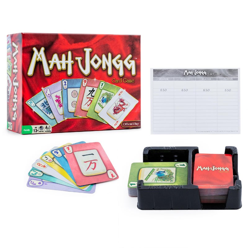 Continuum Games Mah Jongg Card Game Gold Standard Edition for Family Fun - American & Chinese Rules Great Gift for Teens & Adults Portable & Easy to Learn with Stunning Artwork Not Just Tiles - Image 1